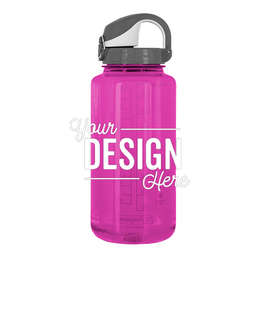 32 oz. Nalgene Tritan On-The-Fly Water Bottle - Color: Eggplant / Grey