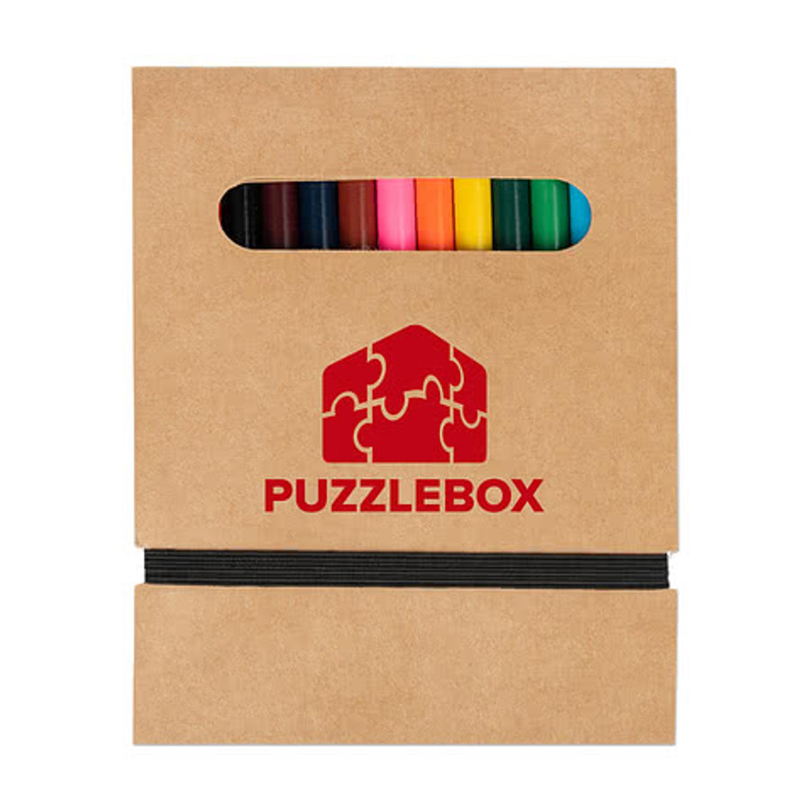 12-Piece Colored Pencil Set with Notepad in Natural