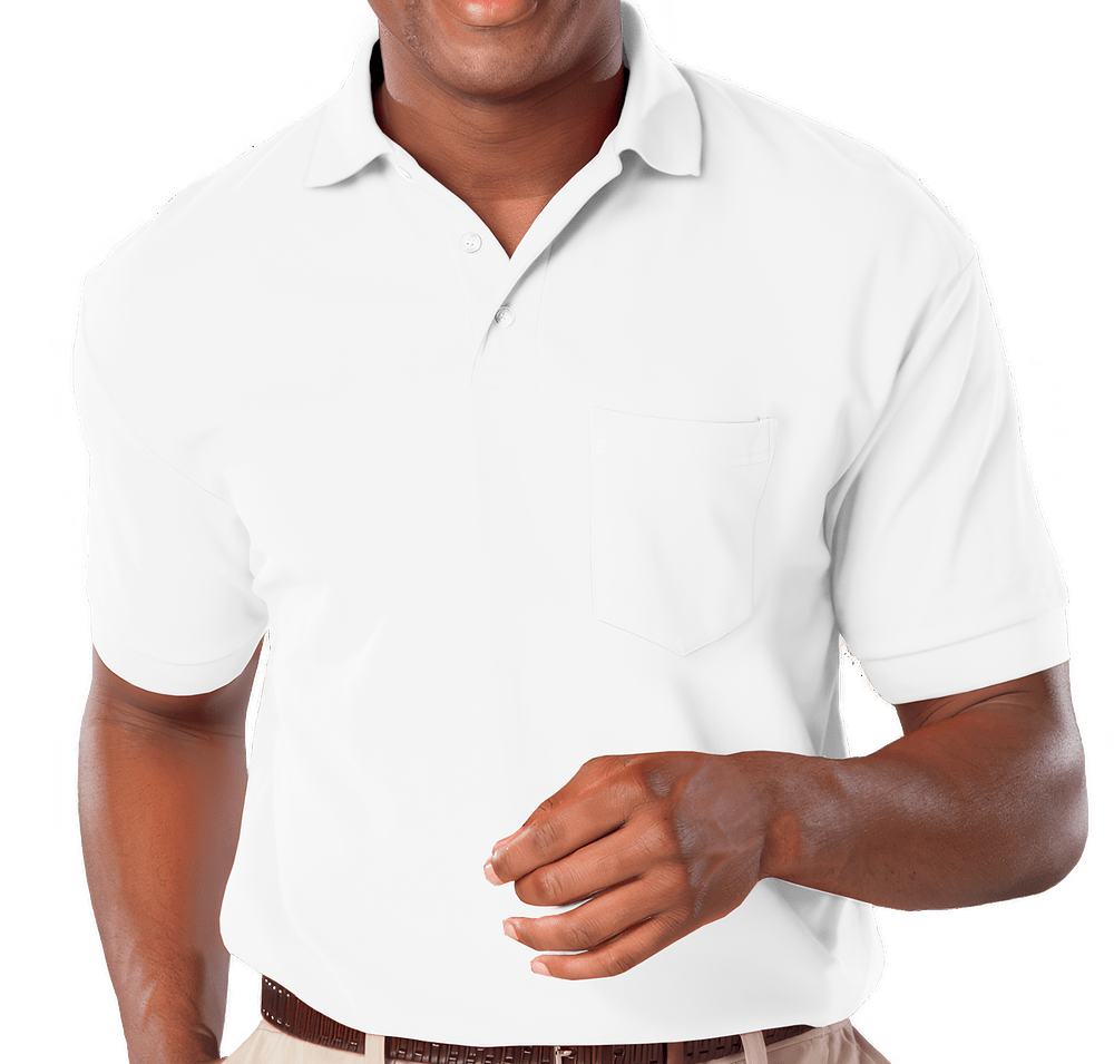 Blue Generation Superblend Easy-Care Pique Pocket Polo-default