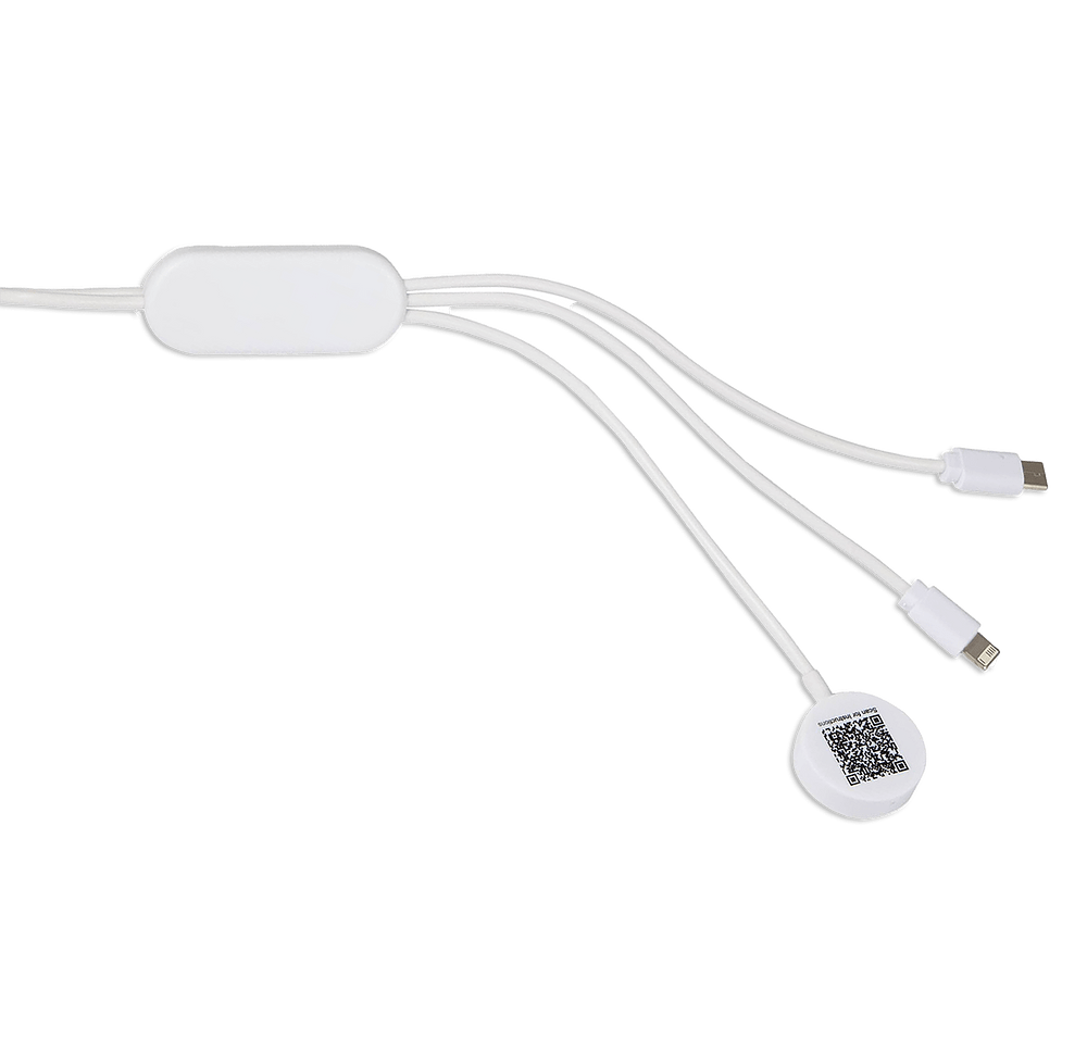 Allcord 5-in-1 Recycled Charging Cable with iWatch Charger-default