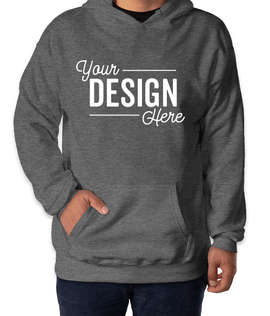 Hanes Perfect Midweight Pullover Hoodie - Color: Charcoal Heather