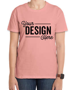 Next Level Women's Jersey Crewneck T-shirt - Color: Desert Pink