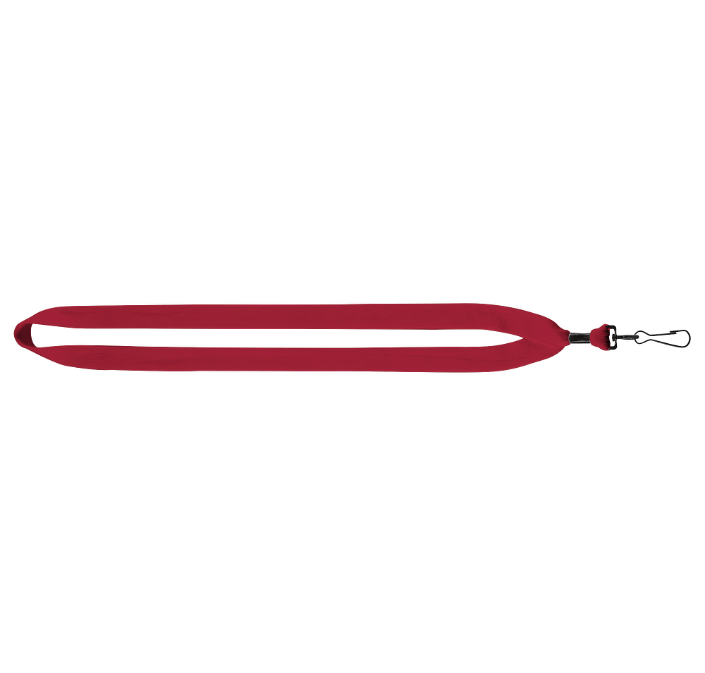 3/4" Cotton Lanyard with Metal Crimp and Swivel Snap Hook-default