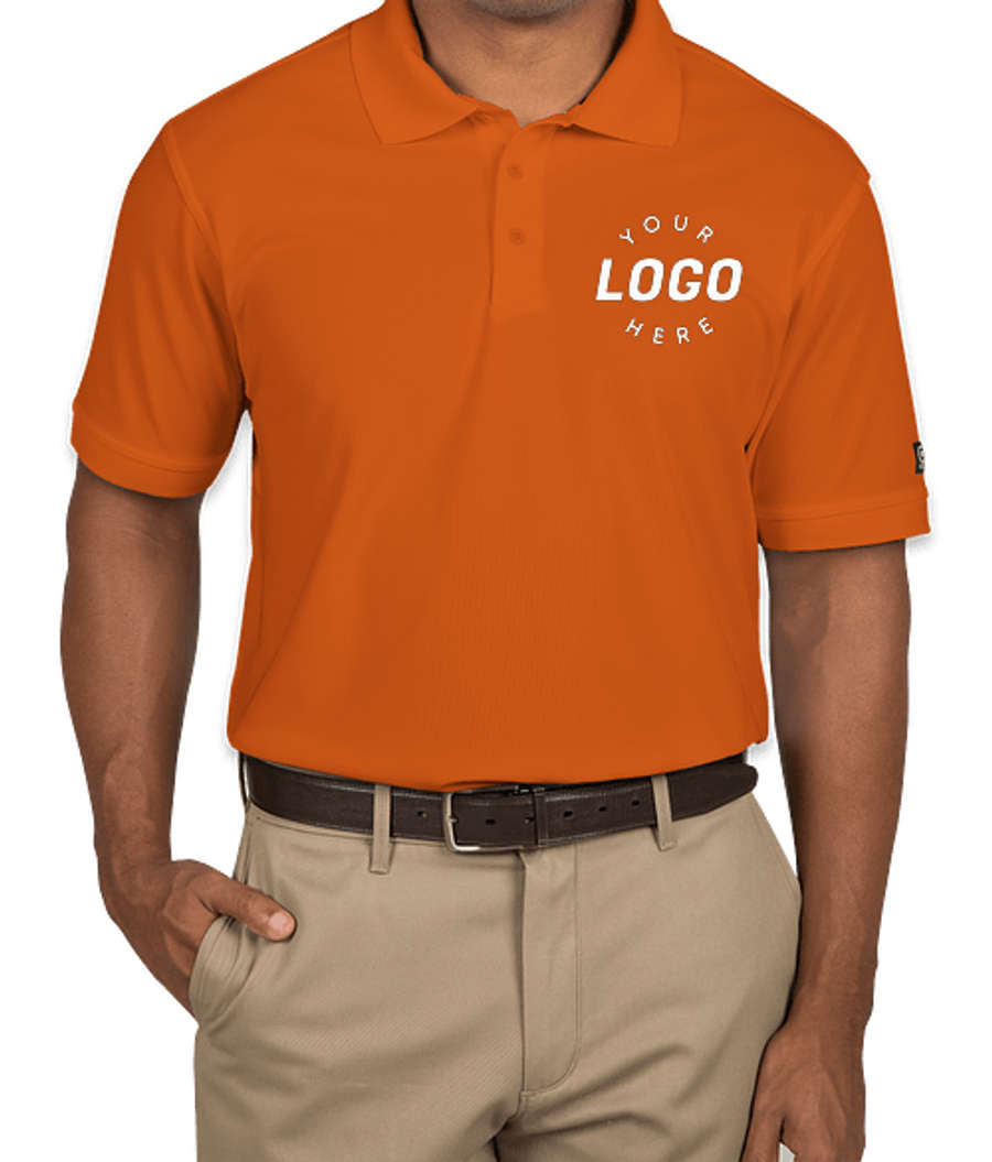 OGIO Caliber 2.0 Performance Pique Polo - Printed in Flare Orange
