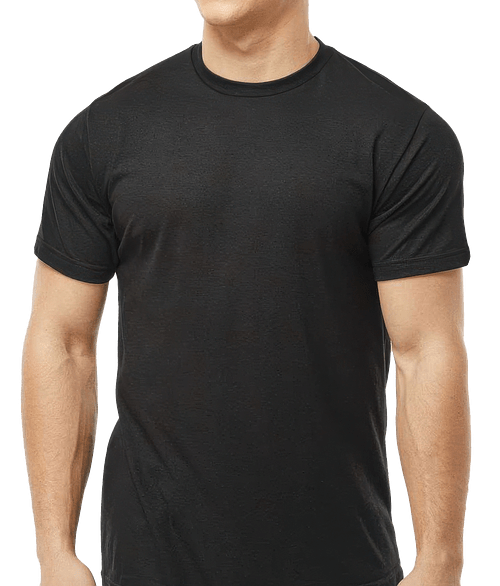 Tultex Poly-Rich Crewneck T-shirt in Black