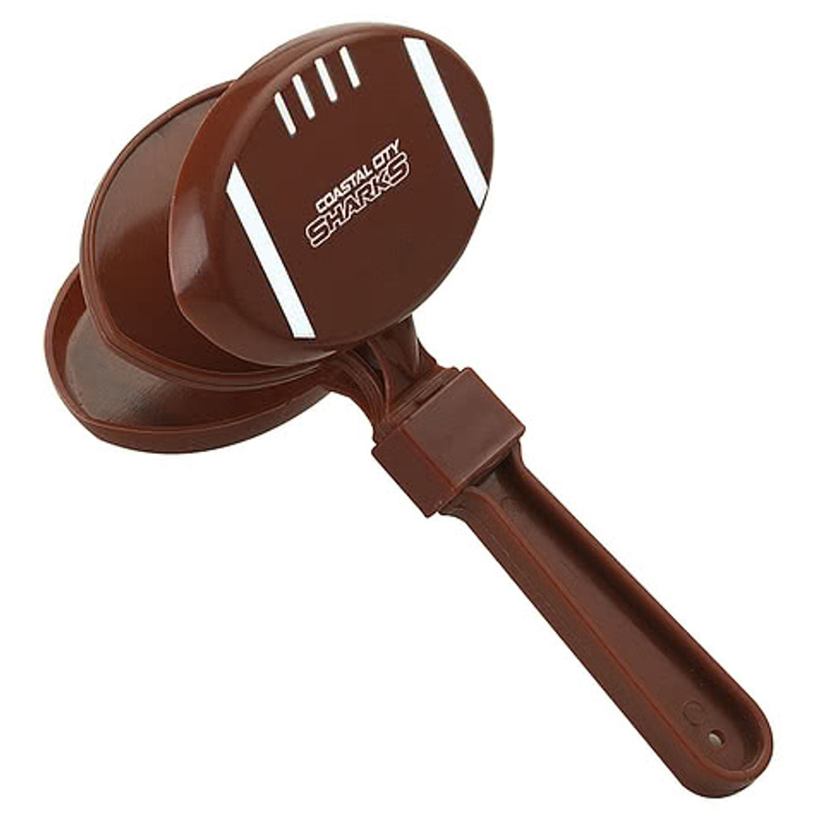 Football Clapper Noise Maker in BROWN