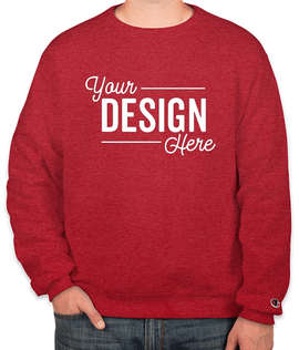 Champion Powerblend Crewneck Sweatshirt - Color: Scarlet Heather