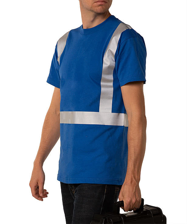 Bayside USA-Made Reflective 100% Cotton T-shirt