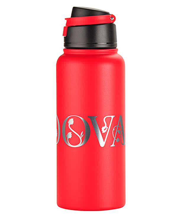 Full Color 32 oz. Cabrio Recycled Stainless Steel Insulated Water Bottle