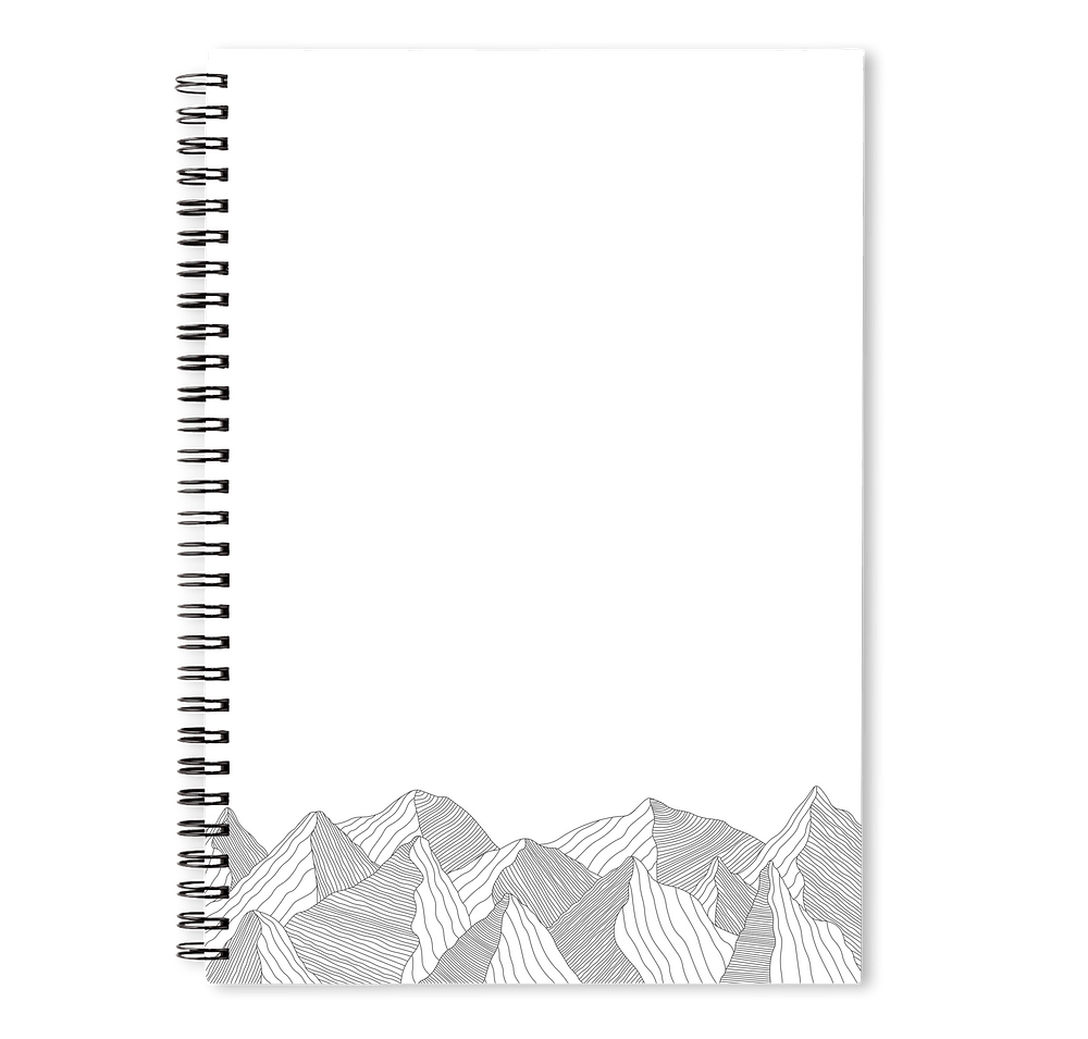 Mountain Peaks JournalBooks ® Spiral Notebook-default