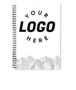Mountain Peaks JournalBooks ® Spiral Notebook - Color: Light