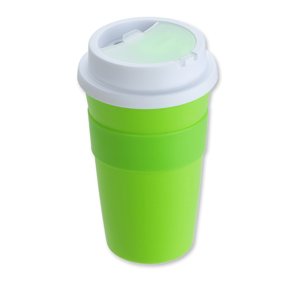14 oz. Bistro Coffee Cup with Silicone Sleeve and Straw-default