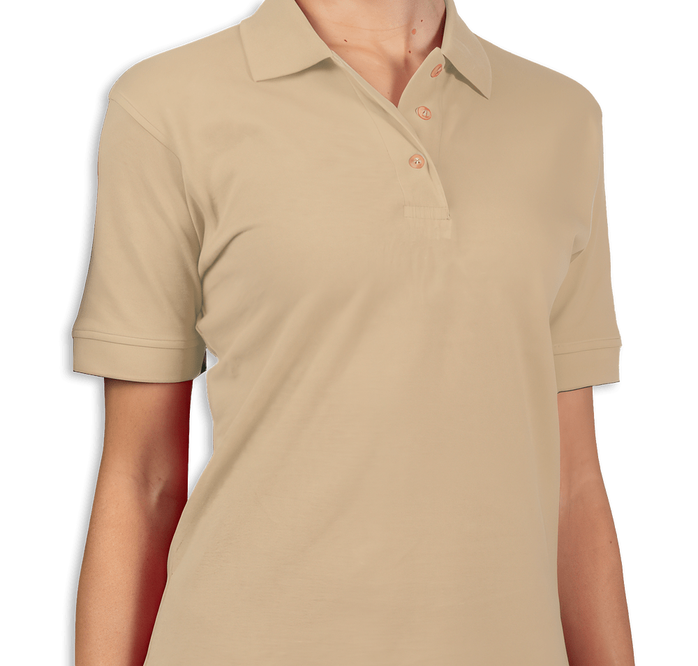 Blue Generation Women's Cotton Pique Polo - Embroidered-default