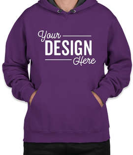 Fruit of the Loom Sofspun Pullover Hoodie - Color: Purple