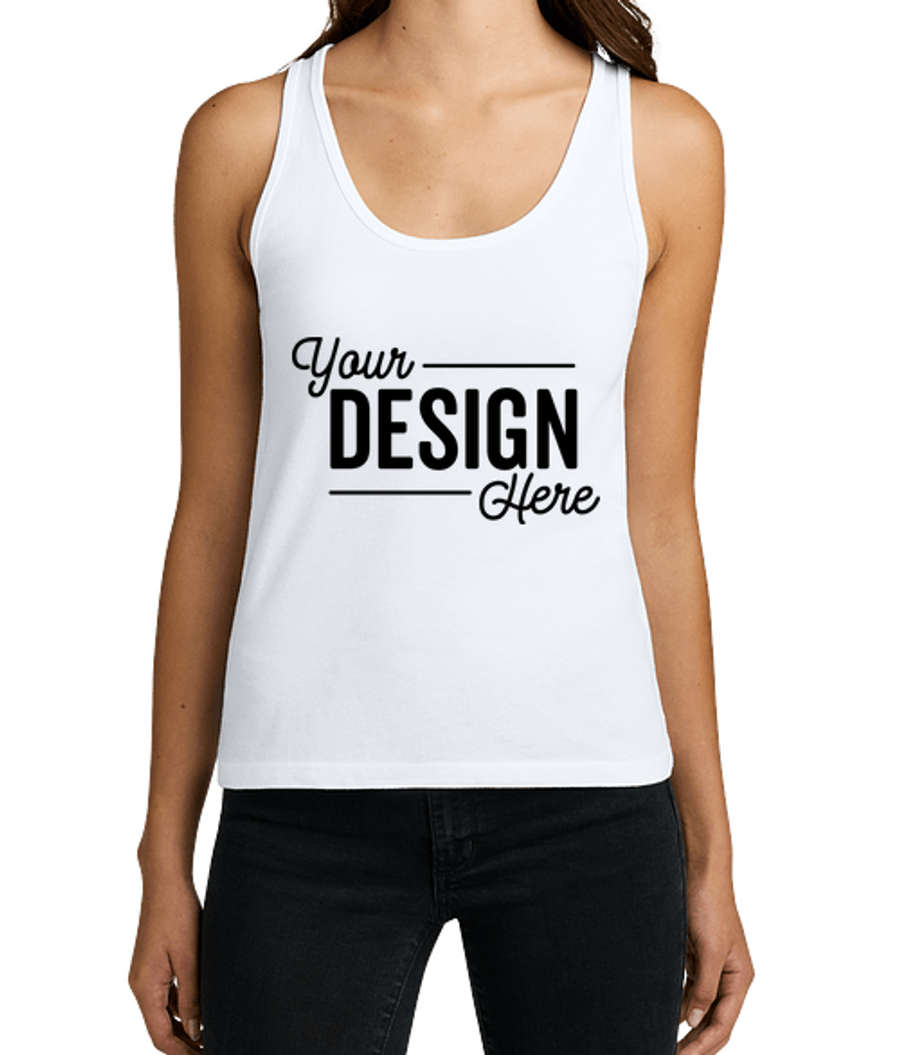 Next Level Women's Cotton Tank in White