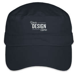 Valucap Bio-Washed Military Hat - Color: Navy
