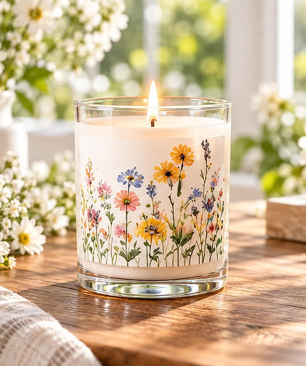 Peony Posh Soy Wax Candle