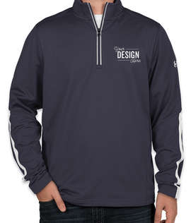 Under Armour Qualifier Performance Quarter Zip - Color: Midnight Navy / White