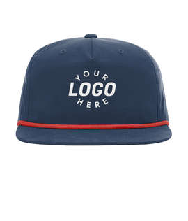 Flexfit Custom Text Logo Round Bill Baseball Cap – Personalized, Unisex, USA Made, Cotton Blend