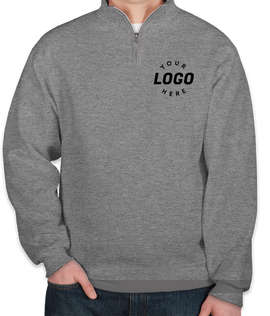 Jerzees Nublend Quarter Zip Sweatshirt - Color: Oxford