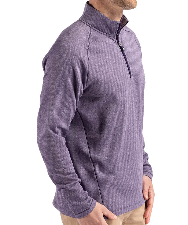 Cutter & Buck Peshastin Recycled Half Zip Grid Fleece Pullover