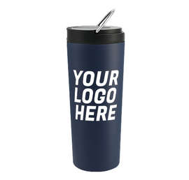24 oz. Thor Copper Vacuum Insulated Tumbler - Color: Navy