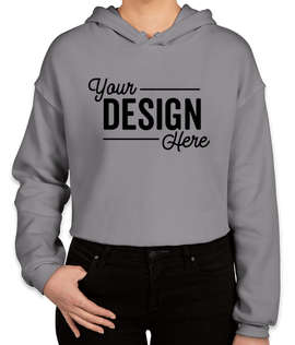 Bella + Canvas Women's Drop Shoulder Cropped Hoodie