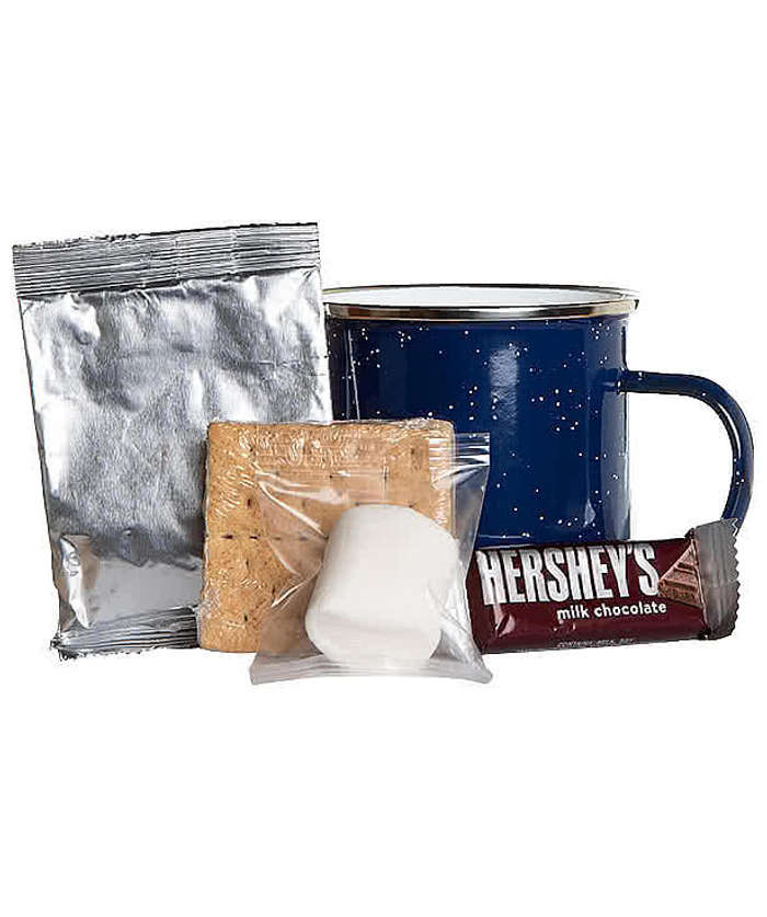 16 oz. Speckled Camping Mug with Hot Cocoa & Smores