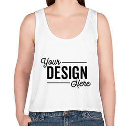 Canada - Bella + Canvas Women's Flowy Crop Tank - Color: White