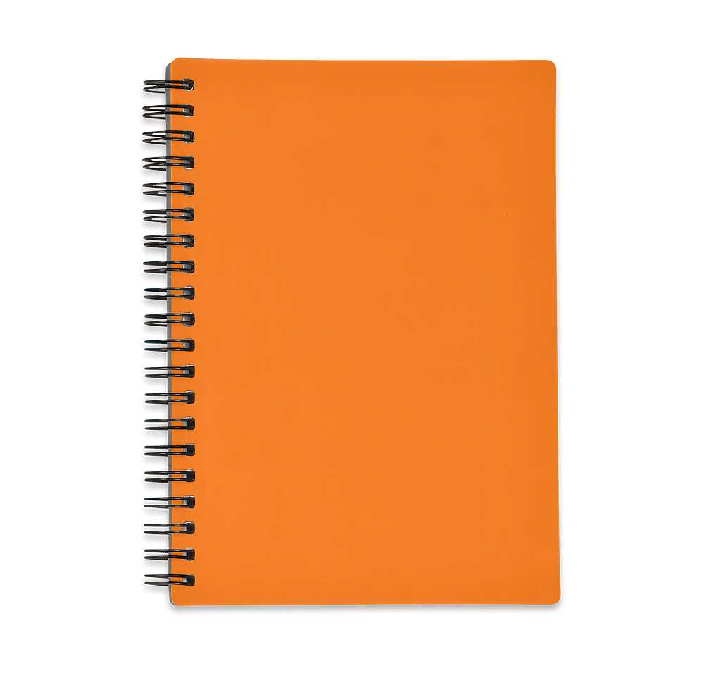 Rubbery Hard Cover Spiral Notebook-default