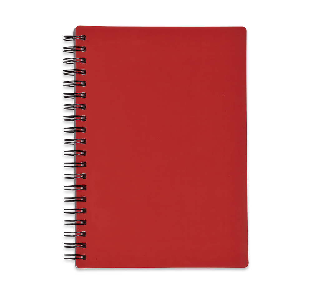 Rubbery Hard Cover Spiral Notebook-default