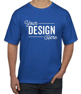Bayside USA Union-Made 100% Cotton T-shirt - Color: Royal