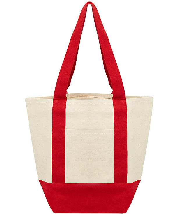 Full Color Starboard Small Recycled Cotton Canvas Tote Bag