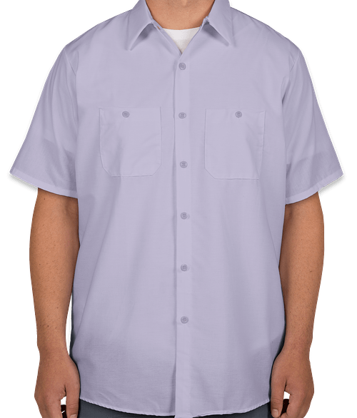 Red Kap Industrial Work Shirt in Light Blue