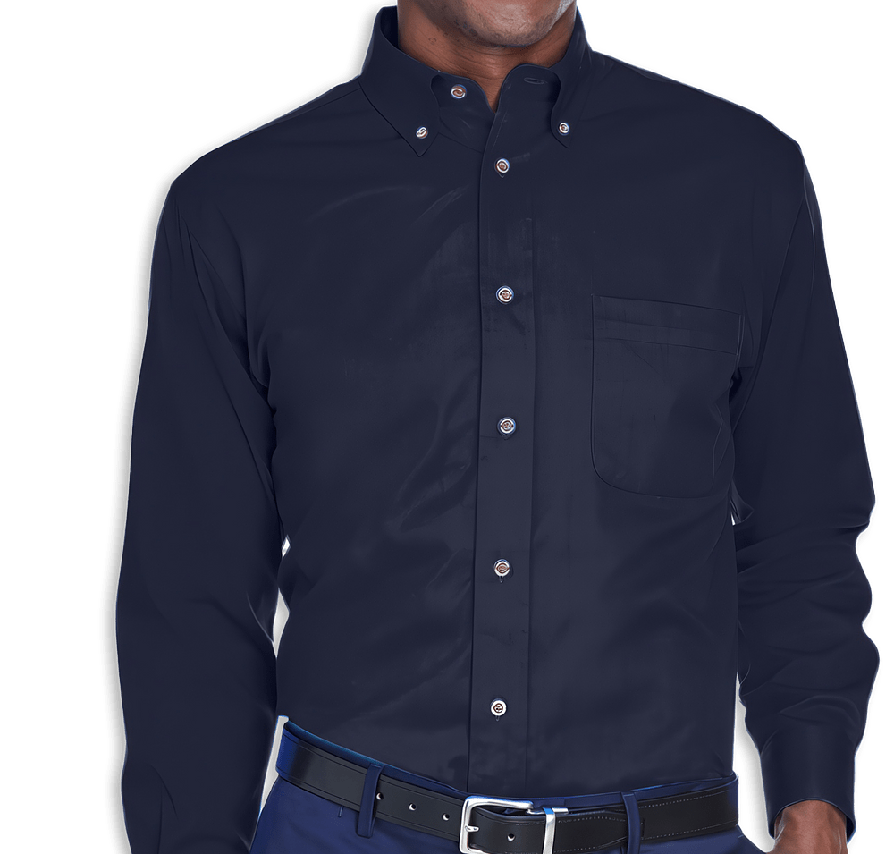 Harriton Easy Blend Long Sleeve Twill Dress Shirt-default
