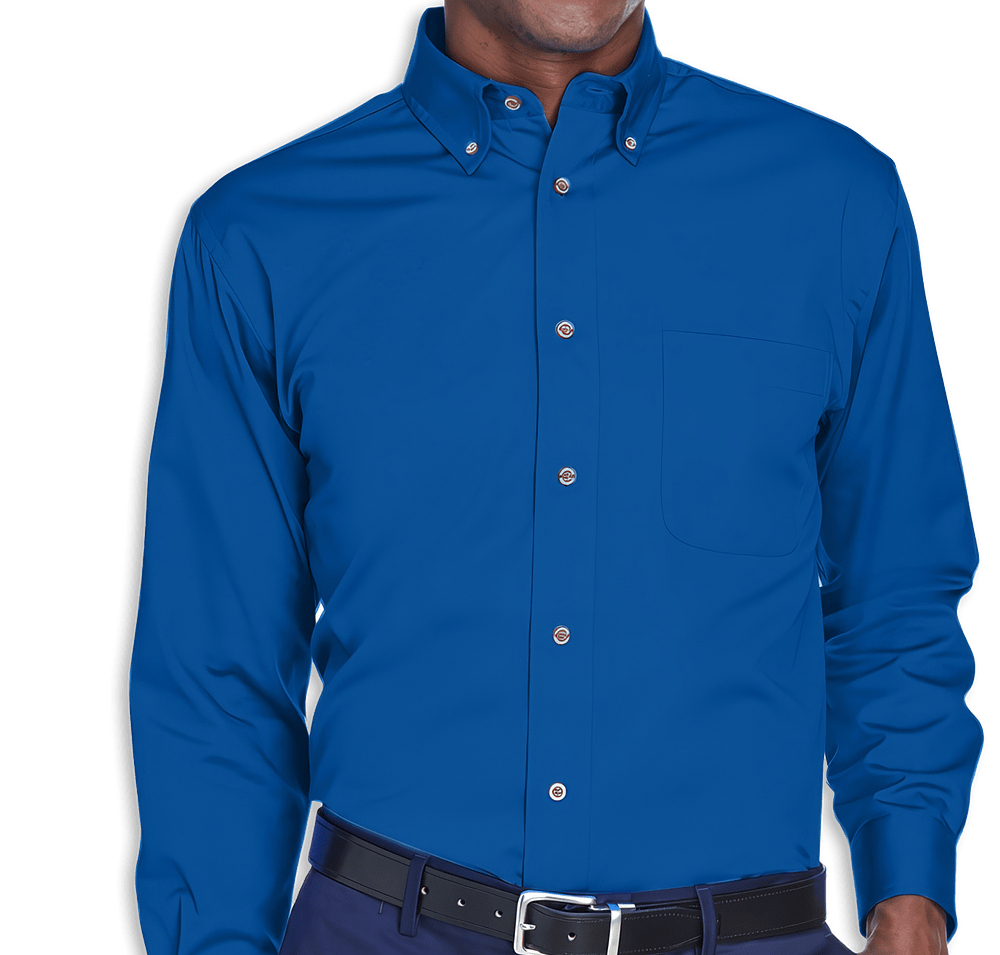 Harriton Easy Blend Long Sleeve Twill Dress Shirt-default