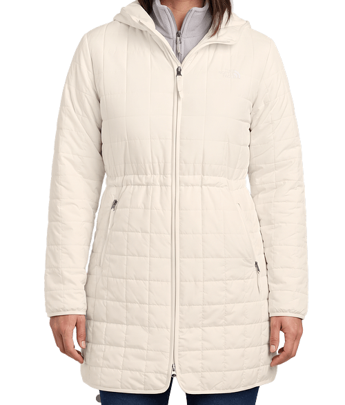 The North Face Women’s Iron Drift Recycled Quilted Hooded Parka in White Dune