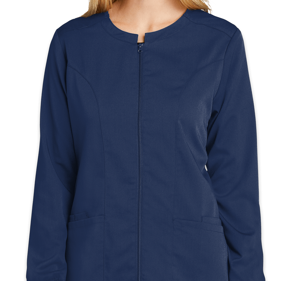 Wink Women's Premiere Flex Stretch Full-Zip Scrub Jacket-default