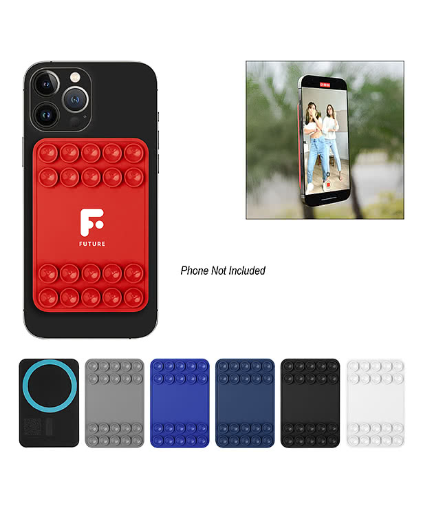 Magnetic Silicone Phone Holder with Suction Cup Base