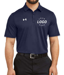 Under Armour Tech Lightweight Performance Polo - Color: Midnight Navy / White
