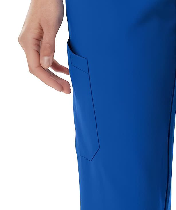 Jaanuu Women's Petite Silex Knit-Waist Jogger Scrub Pant - Embroidered