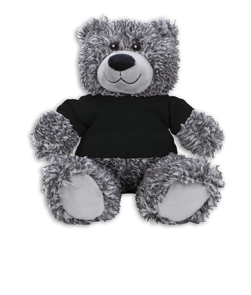 Full Color 12" Bodie Bear Plush Animal in Black