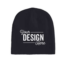 Bayside USA-Made Beanie - Color: Navy