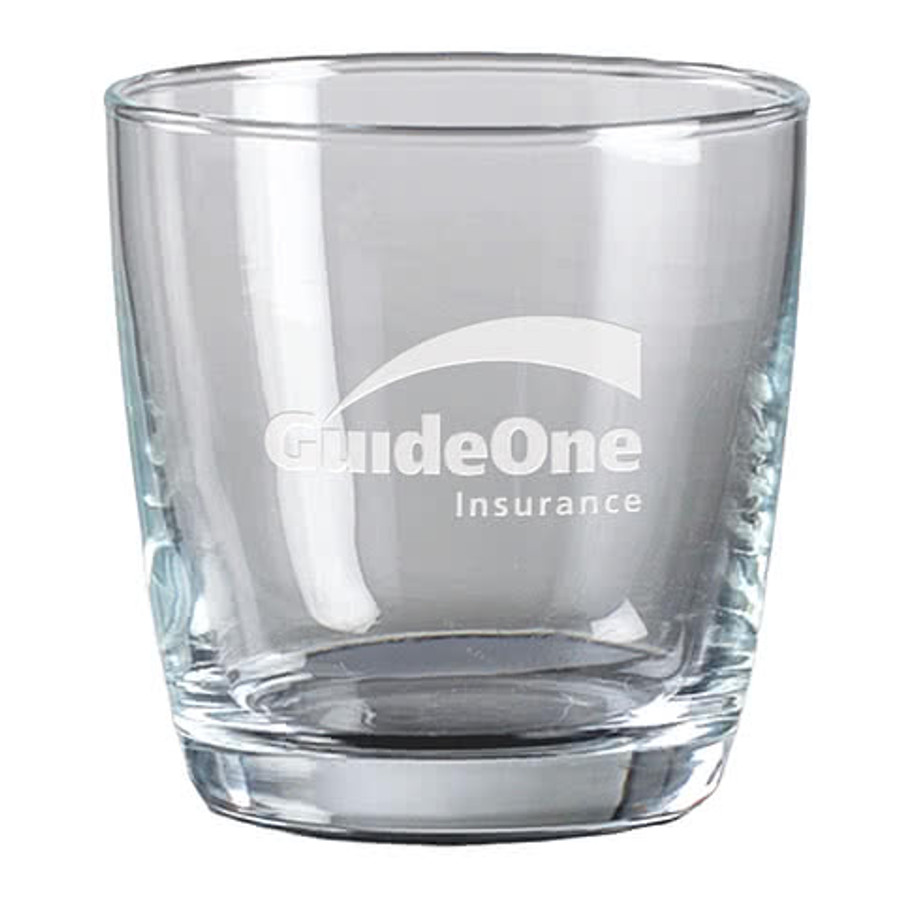 Laser Etched 10.5 oz. Carberry On-the-Rocks Glass in Clear