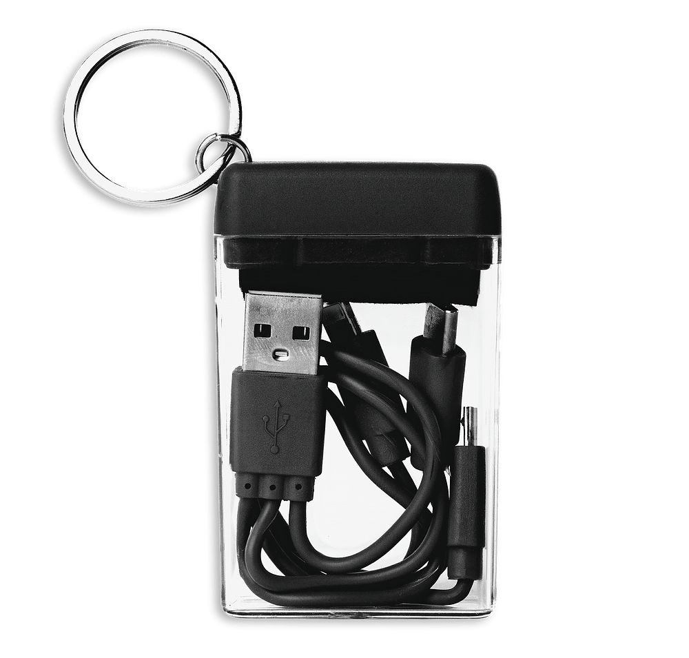 Full Color 4-in-1 Charging Cable and Screen Cleaner with Travel Case-default