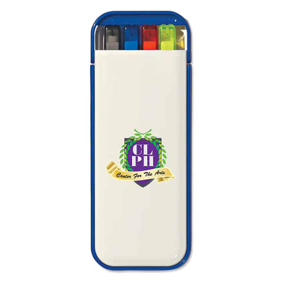 4-In-1 Writing Set in White with Black