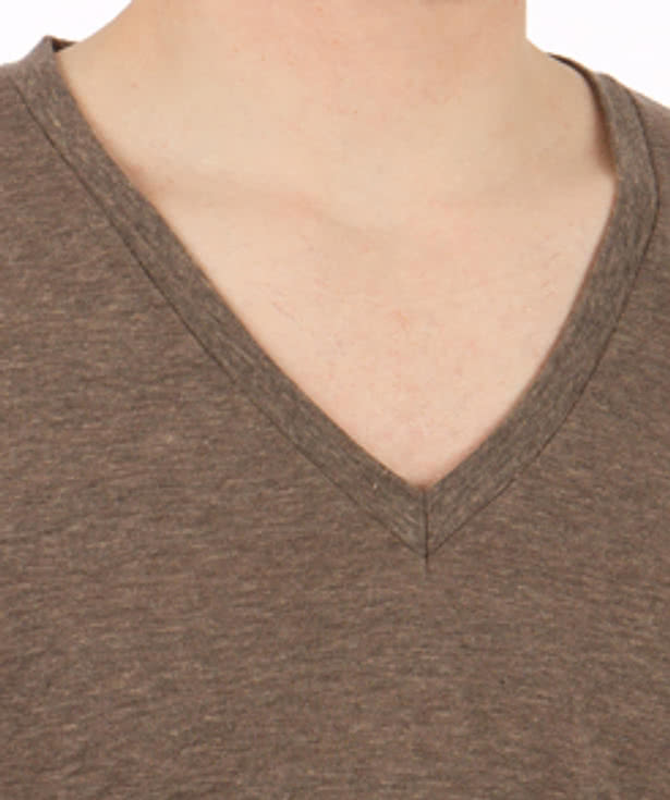 American Apparel USA-Made Tri-Blend V-Neck T-shirt