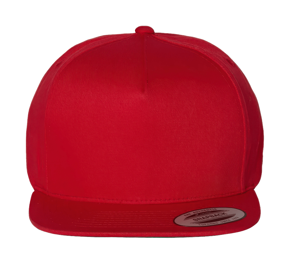 Yupoong Five Panel Cotton Twill Snapback Baseball Hat-default