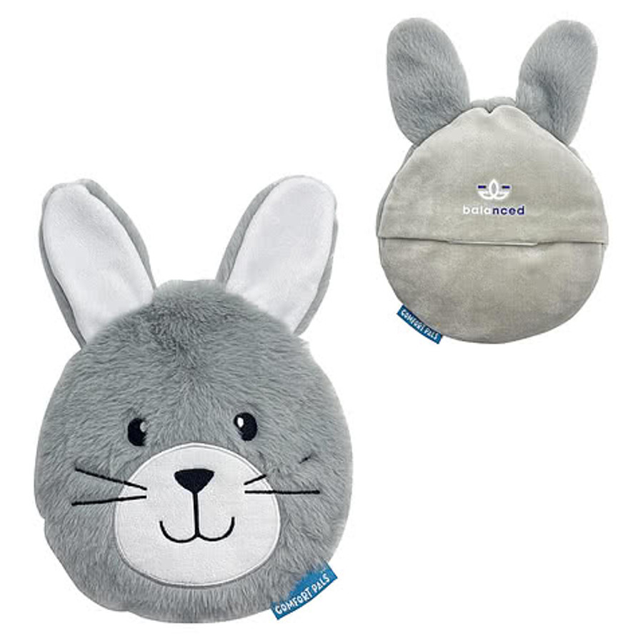Full Color Comfort Pals Rabbit Heat Therapy Pad in Gray