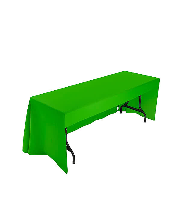 Full Color 6' Promotional Open-Back Throw Tablecloth